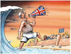 L'hégémonie de la langue anglaise en Europe.